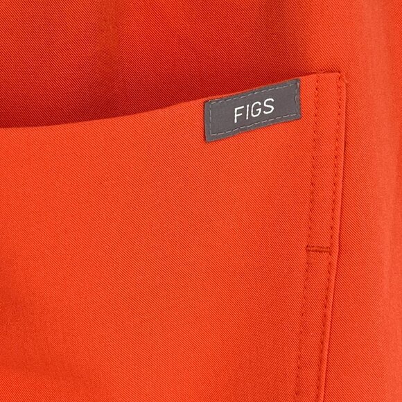 Limited Ed Figs Womens Zamora High Waisted Jogger Scrub Pants Sunset Orange L - Picture 6 of 12